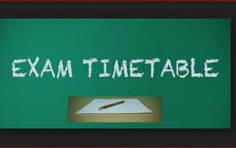 FINAL SUPPLEMENTARY AND SPECIAL EXAMINATIONS TIMETABLE FEBRUARY 2024 examtime  Notice to all students examtime